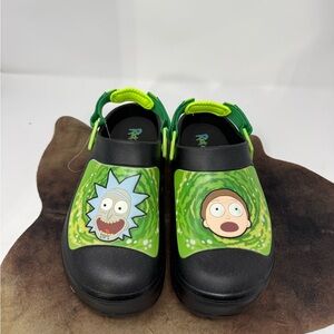 NWOT Cartoon Network Rick & Morty Slip ons with strap sz 12 (AZRNSH)